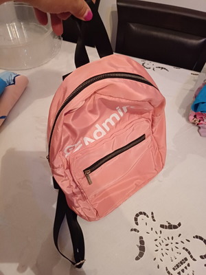 Admiral small nylon backpack used, pink