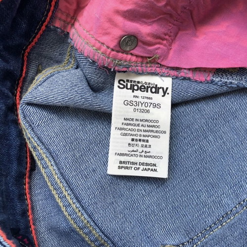 Superdry Hot Pant women's shorts new, size M, blue
