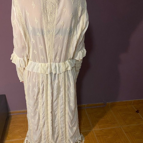 Nidodileda white dress like new with buttons and kimono style