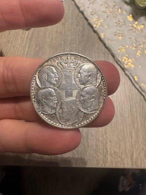 30 Drachma Coin used, the 5 Kings 1863-1963