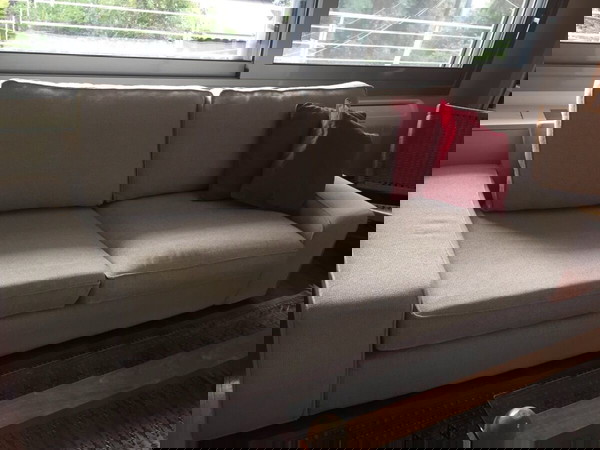IKEA Kivik τριθέσιος καναπές και υποπόδιο