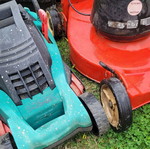 Electric lawn mowers used, two with functional issues