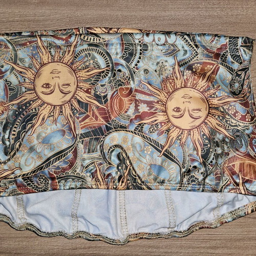 Top Bustier with Bohem-Vintage Designs, New, Size S