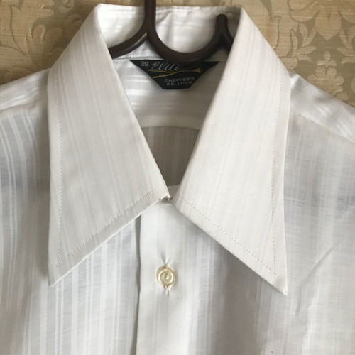 Elite women's shirt used, white striped, size 39 (M) retro