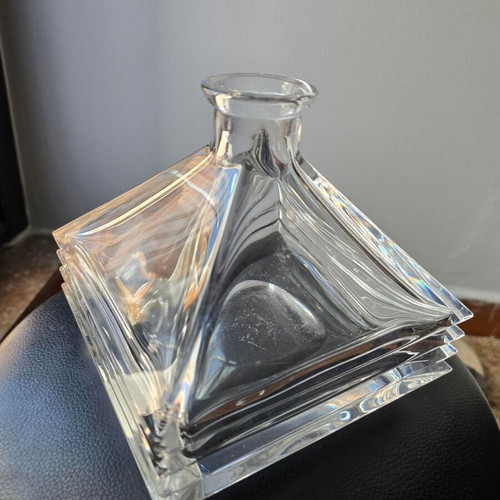 Glass carafes like new, set of three, crystal