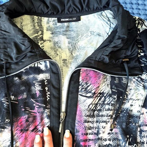Frank Walder jacket size XXL, black and pink