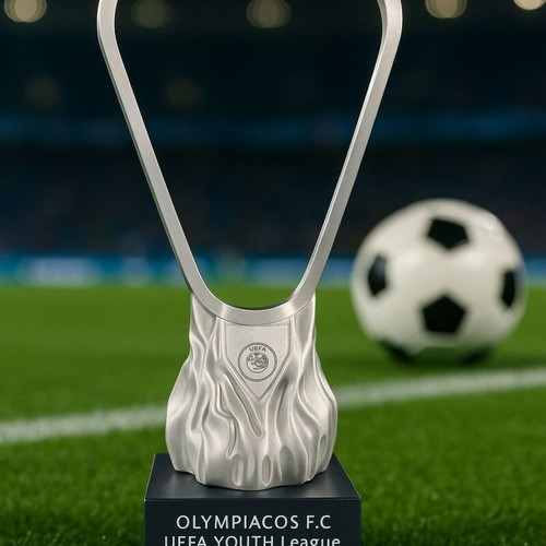 Youth League 2024 Olympiacos Trophy new, official replica 40cm