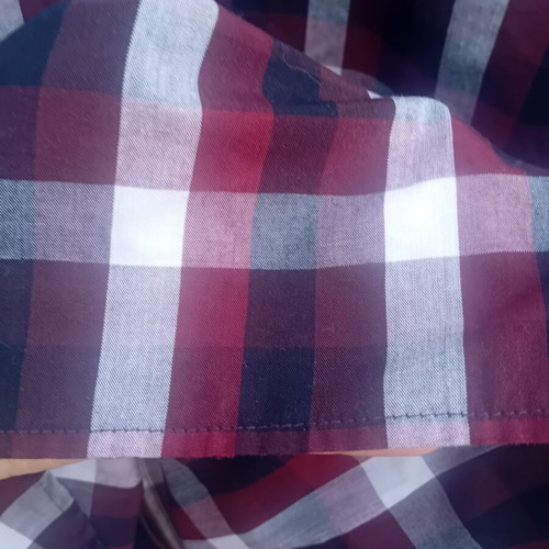 Pre End checked shirt XXL like new, black and red