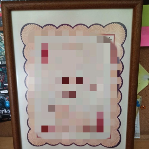 Wooden wall frame used, dimensions 21x27.5 cm