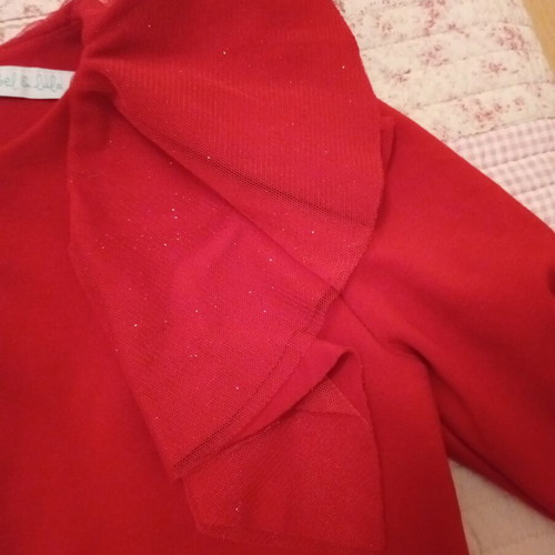 Girls' red blouse size 140 cm like new