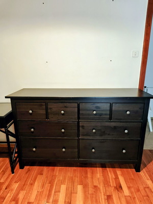hemnes 8 drawer dresser black brown ikea hemnes