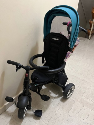 Coccolle Spectra foldable tricycle with sunshade and handle like new