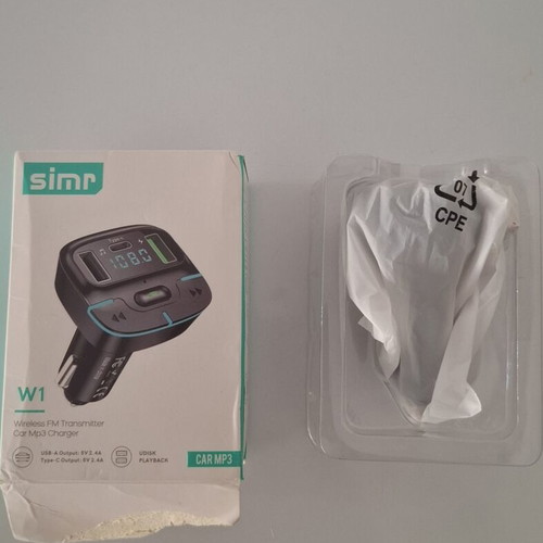 FM Transmitter Bluetooth Car SINR W1 USB & Type-C new