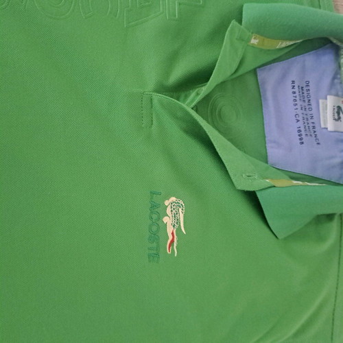 Lacoste polo men's shirt like new, size M, green