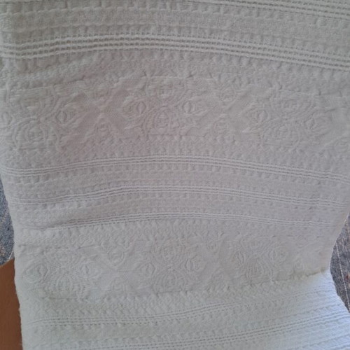 Woven blanket like new, ice color, 180×140 cm