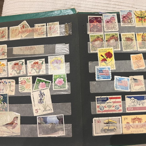 Stamp collection album with Greek and foreign stamps, 20th century