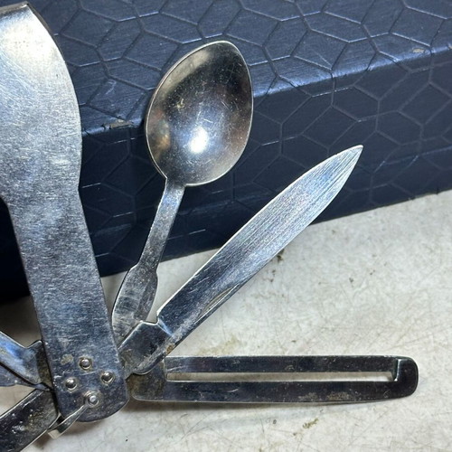 Vintage Camping Multitool 7-in-1 with Cutlery and Bottle Opener used
