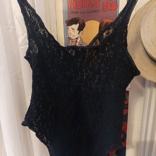 Dark Fairy Inspired Black Lace Bodysuit like new