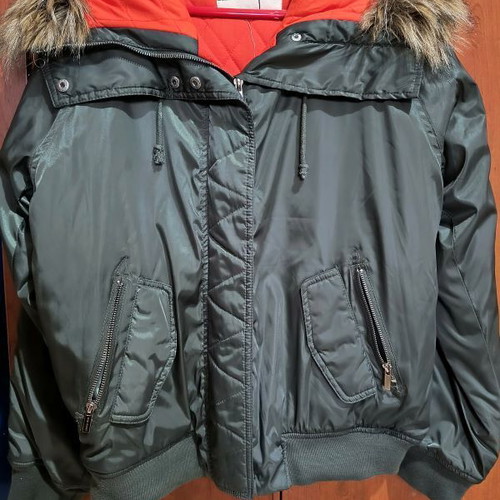 BSB women's jacket like new, size M, khaki with orange lining