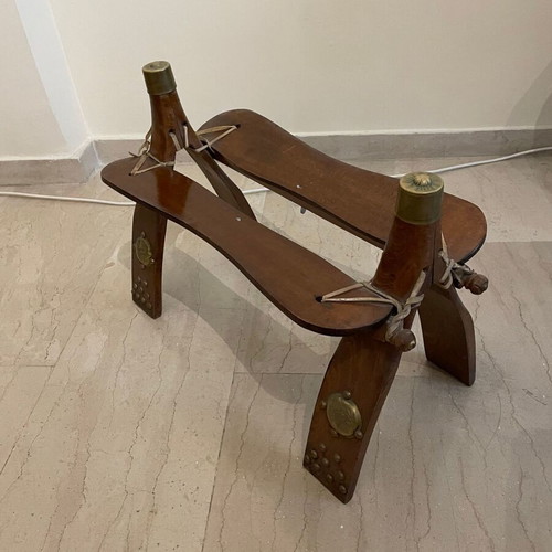 Leather Long Stool retro 70s, like new