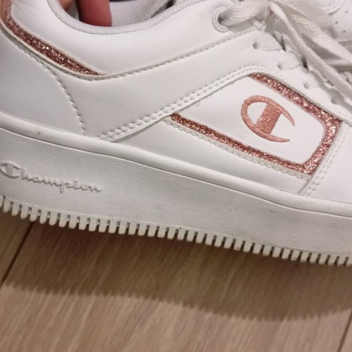Champion white athletic shoes like new, size 38.5-39
