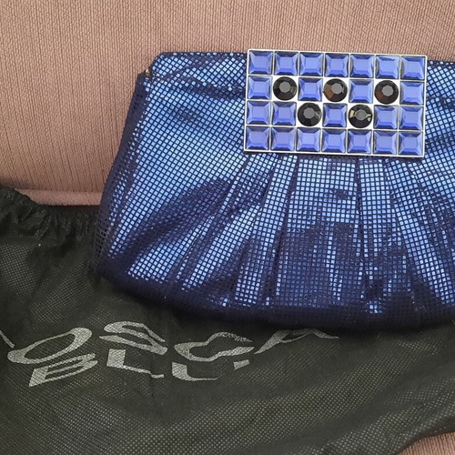 Clutch bag Tosca Blu electric blue new with dust bag