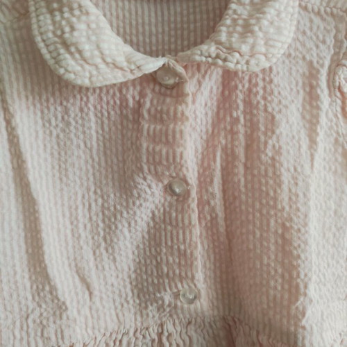 H&M dress 92 cm white pink like new