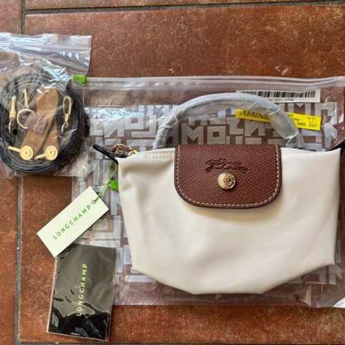 Longchamp Le Pliage mini bag, beige