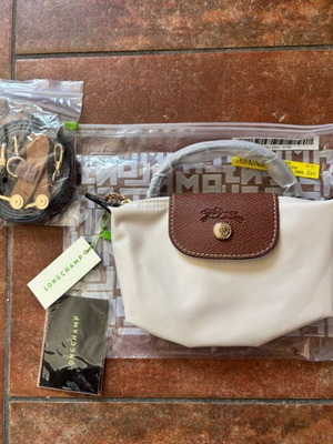 Longchamp Le Pliage mini bag, beige