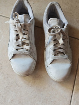 Puma athletic shoes size 38.5, white