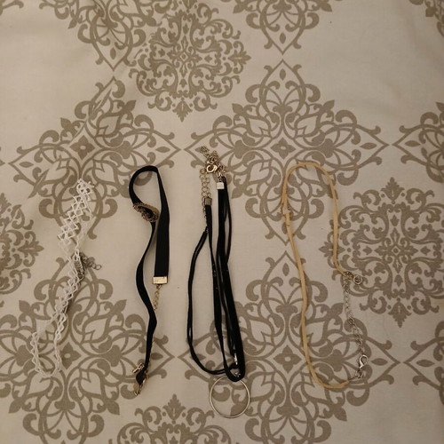 Chokers new, pack of 8 in various designs and colors