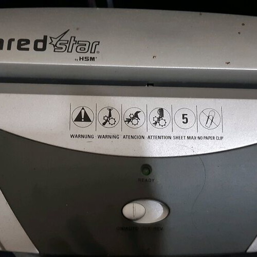 Document shredder used