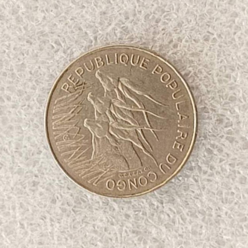 Congo Republic 100 Francs nickel coin 1971 FA-28