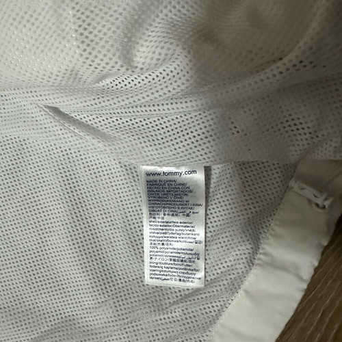 Tommy Jeans windbreaker jacket size M like new, oversized, white