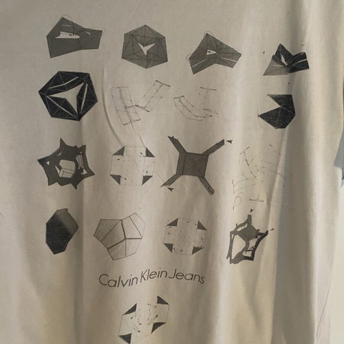 Calvin Klein T-shirt large gray like new