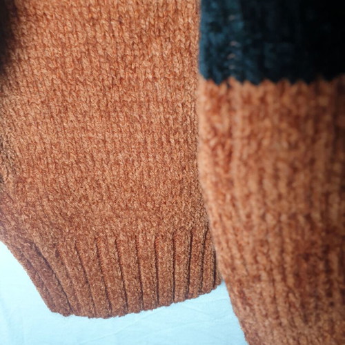 Creenland Chenille men's knitted sweater XL like new, multicolor