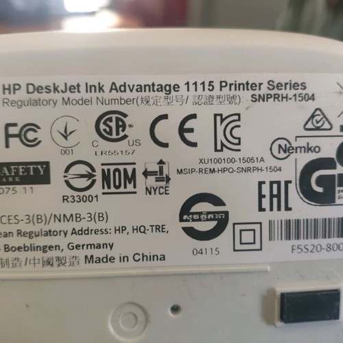 HP Deskjet Advantage 1115 printer like new