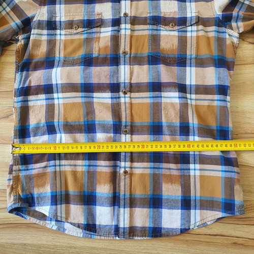 Esprit Slim Fit men's checked shirt like new, size L, 100% cotton