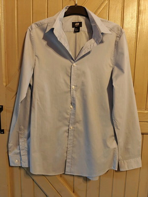 H&M Slim Fit Shirt Blue Like New Size S