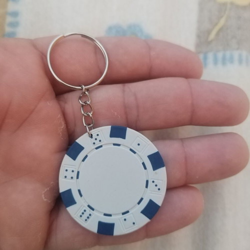 Roulette Brand Keychain A To Z Greek new, white