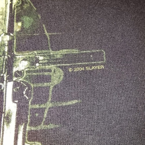 Slayer t-shirt vintage tour 2004 large used, multicolor