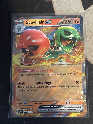 Scovillain ex Pokemon TCG card like new