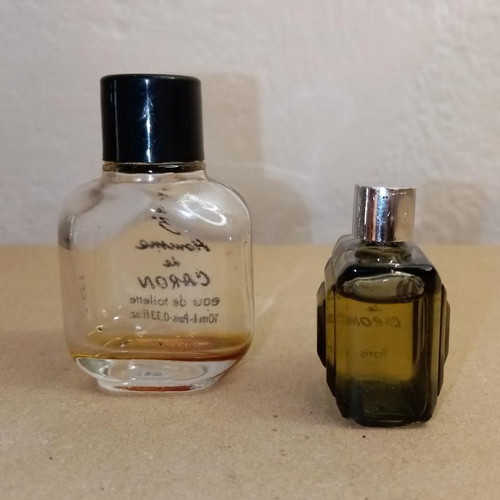 Le 3ème Homme by CARON vintage perfumes used, set of 2 bottles