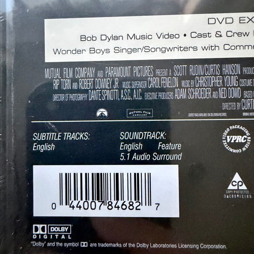 Wonder Boys DVD new with English subtitles