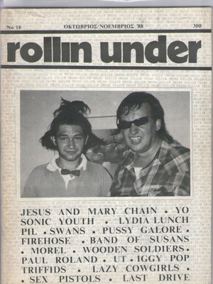 Rollin Under magazine No 16 used, alternative rock '88