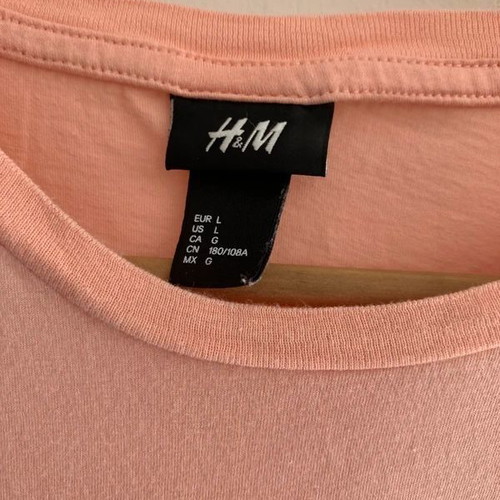 H&M T-shirt size L, orange