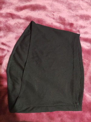 Strapless top black size small new