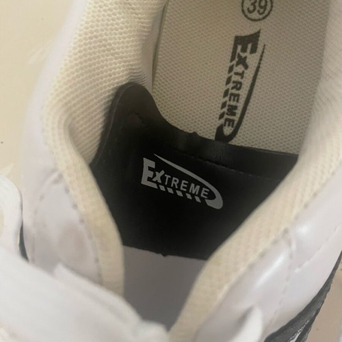 Extreme Women's Athletic Shoes New White with Black Details Size 39