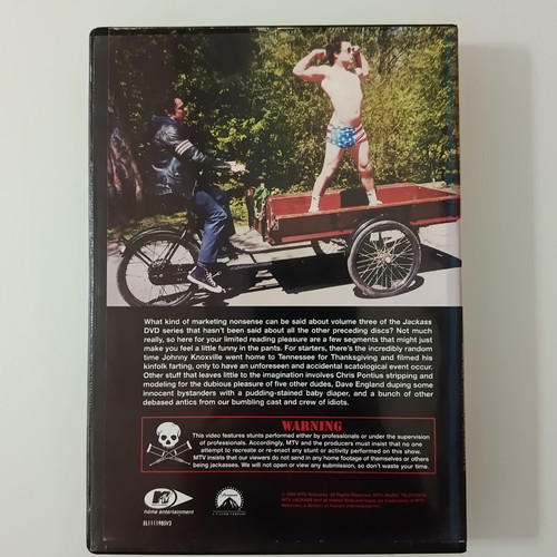 Jackass Volume Three DVD used, subtitled