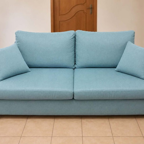 Sofa set with three-seater, two-seater and stool